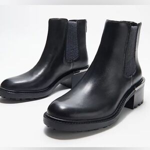Vince Camuto Women Kelivena Leather Chelsea Boots 10